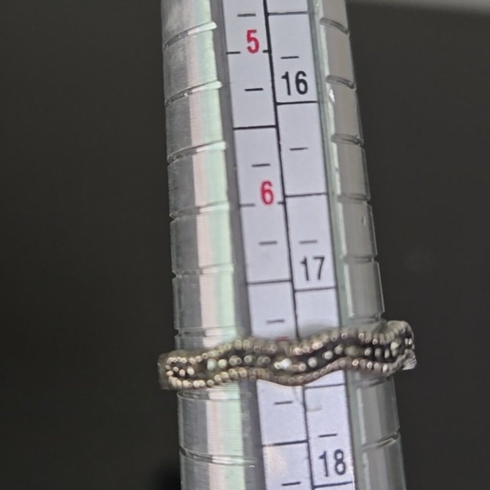 Marcasite Stackable Ring Size 7 - image 6